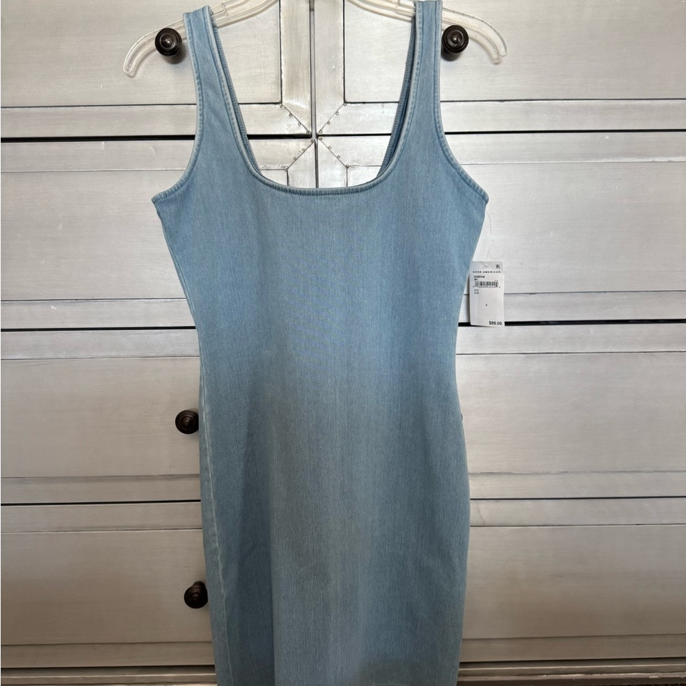Good America Denim Mini Dress